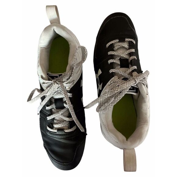 Under Armour Mens Leadoff Low RM 3022071-001 Black Baseball Cleats Shoes Size 7 - Picture 7 of 11